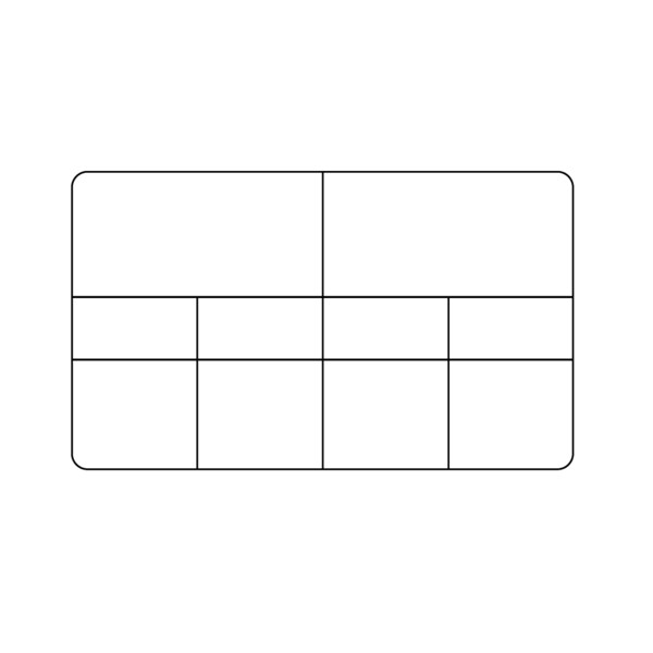 Nevs Specimen Label, Multiple Label Set Thermal LG 4 x 2-3/8, 3 core, PK10 10 Part Blank LG - main